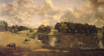  Parque Pintura - Parque Wivenhoe Romántico John Constable
